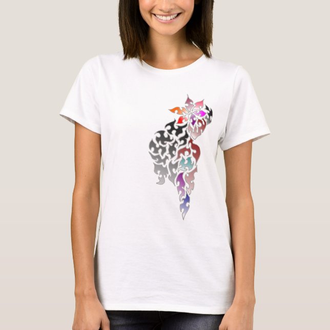 T-shirt Usage-je Fille d'île (Devant)