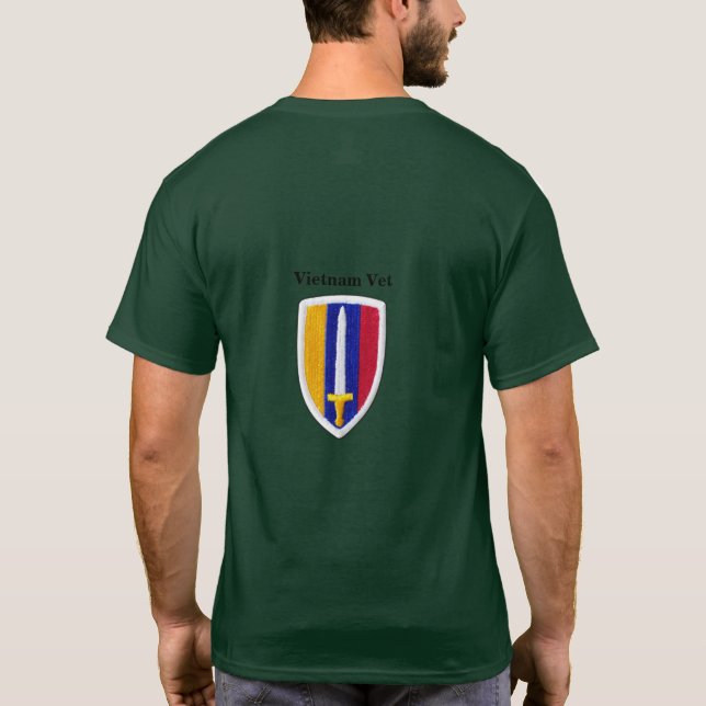 T-shirt USARV MACV Vietnam Nam War Vets Patch (Dos)