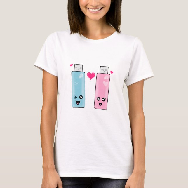 T-shirt USB Flash Drive Love (Devant)