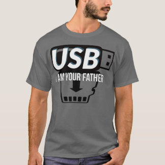 T-shirt usb je suis votre père Classique Copie 1