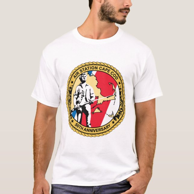 T-shirt USCG Air Station CAPE COD (U.S. Coast Guard) (Devant)