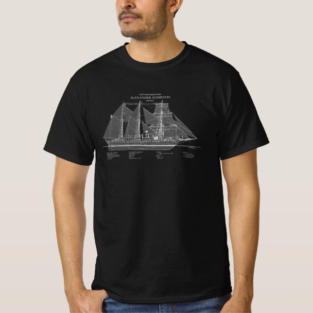 T-shirt USCGC Alexander Hamilton wix-272 - ABD (Devant)
