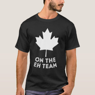 T-shirt USEH Funny Canadien Eh Américain Drapeau Canadien
