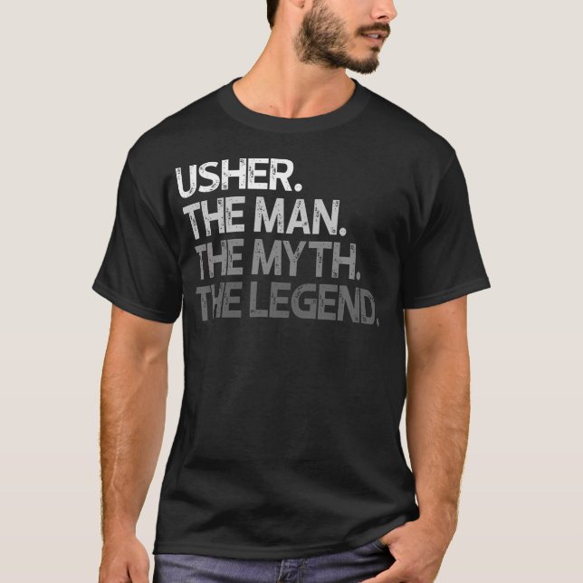 T-shirt Usher Don L'Homme Mythe Légende (Devant)