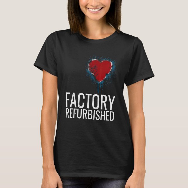 T-shirt Usine rénové Coeur ouvert Coeur Chirurgie Vinta (Devant)