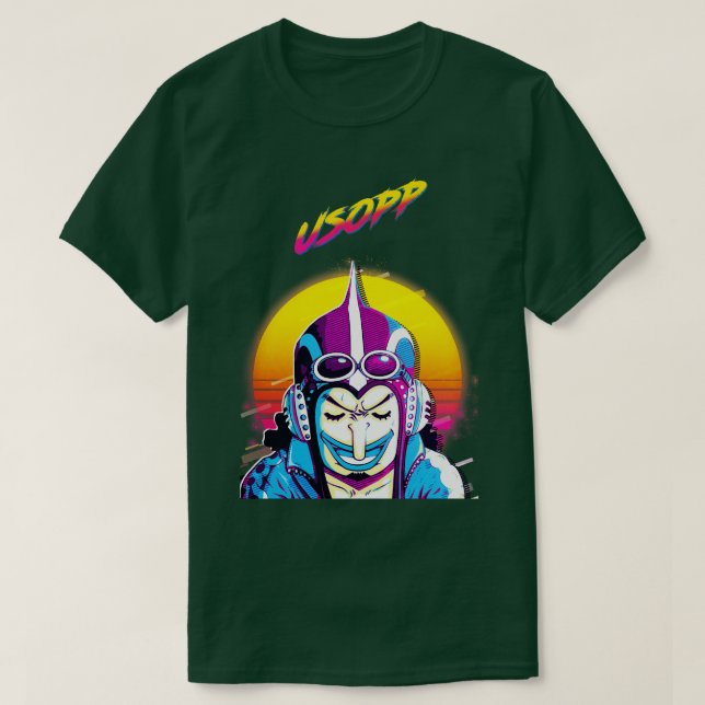 T-shirt Usopp TShirtONE PIECE Usopp TShirtby 80sRetro (Design devant)
