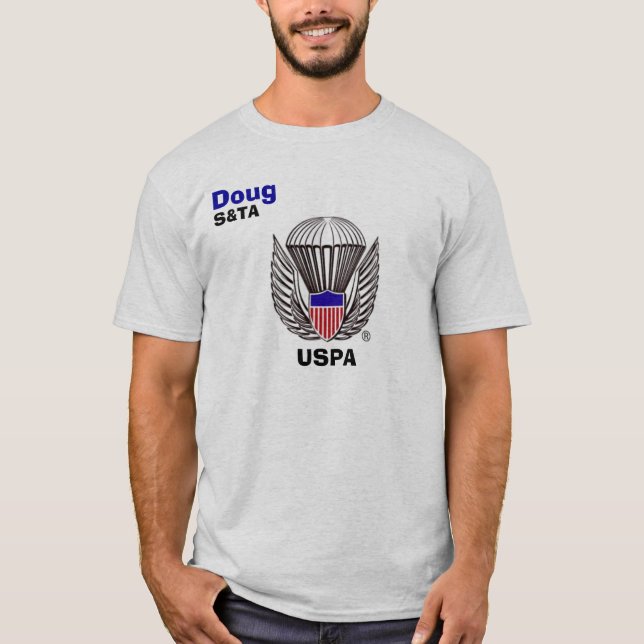 T-shirt uspa.logo, USPA, Doug, S&TA (Devant)
