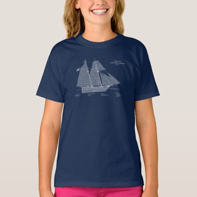 T-shirt USRC Alexander Hamilton - ABD (Devant)