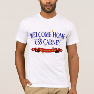 T-shirt USS à la maison bienvenu Carney