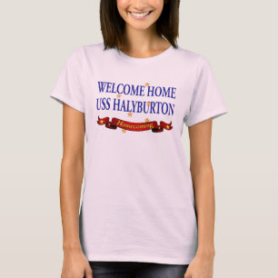 T-shirt USS à la maison bienvenu Halyburton