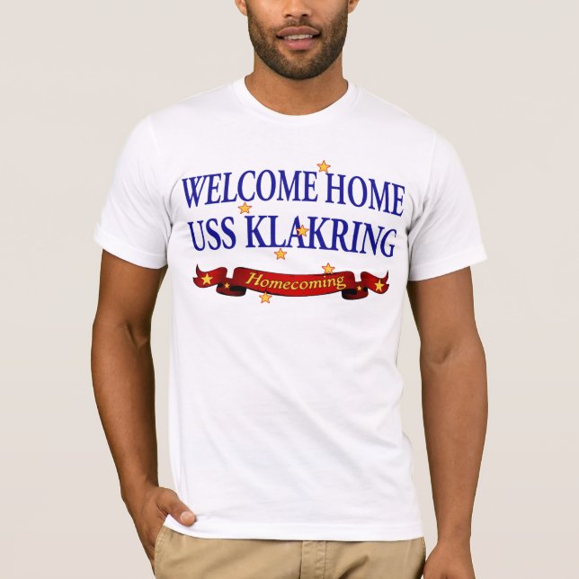 T-shirt USS à la maison bienvenu Klakring (Devant)