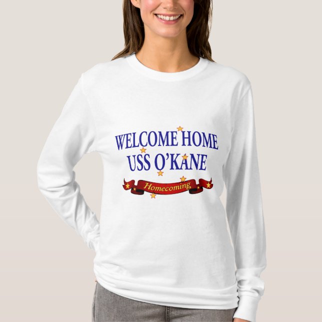 T-shirt USS à la maison bienvenu O'Kane (Devant)