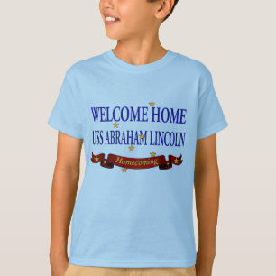 T-shirt USS Abraham Lincoln à la maison bienvenu