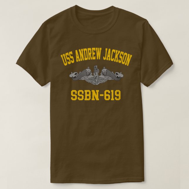 T-shirt USS Andrew Jackson SSBN619 2998 (Design devant)