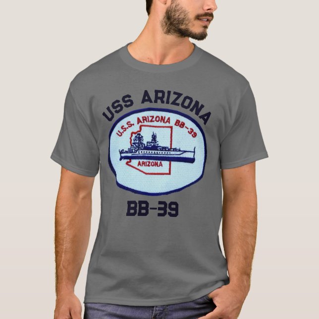 T-shirt USS Arizona (BB-39)  (Devant)