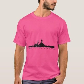 T-shirt USS Arkansas CGN41 graphique en détresse
