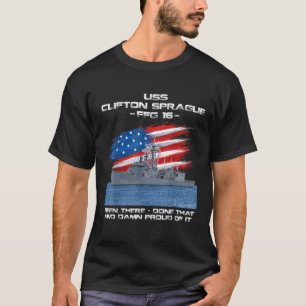 T-shirt USS Clifton Sprague FFG 16 Classe Frigate American