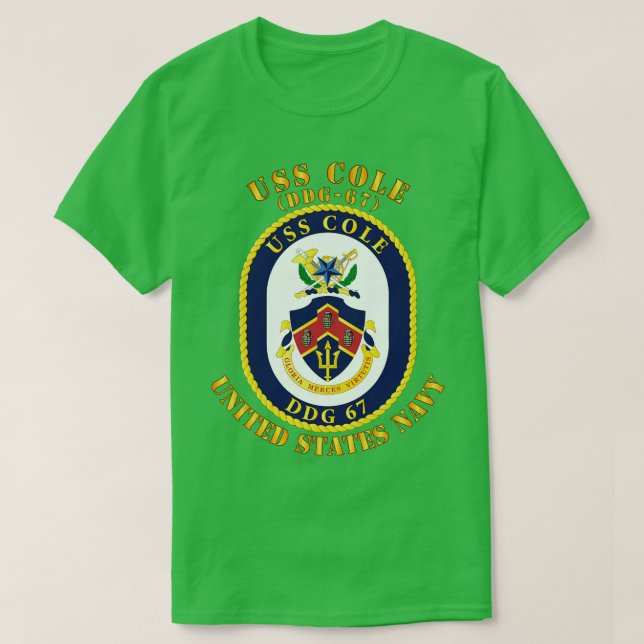 T-shirt USS Cole DDG67 (Design devant)