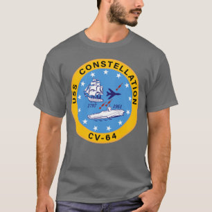 T-shirt USS Constellation CV-64 Insigne de transporteur d'