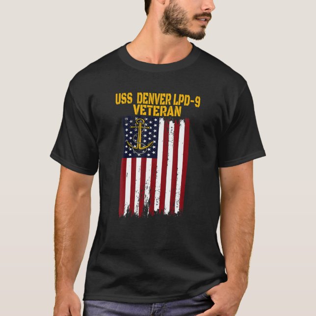 T-shirt USS Denver LPD-9 (Devant)