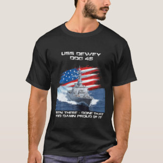T-shirt USS Dewey DDG-45 Destroyer Ship USA