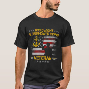 T-shirt USS Dwight D. Eisenhower CVN-69 Avion Carrier V