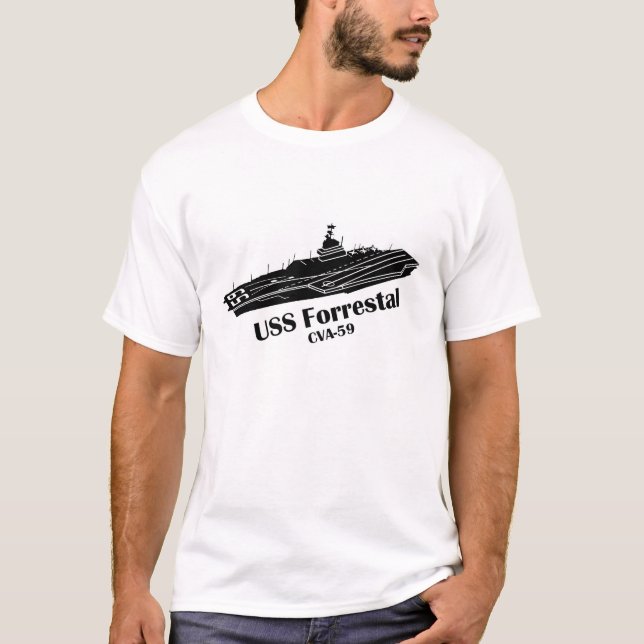 T-shirt USS Forrestal (Devant)