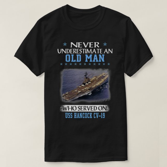 T-shirt USS Hancock CV19 Anciens Combattants Day Père Day  (Design devant)