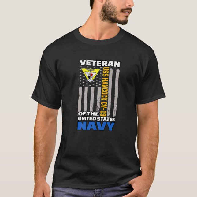 T-shirt USS Hancock CV-19 Jour des anciens combattants des (Devant)