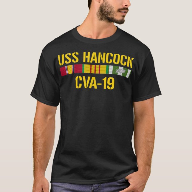 T-shirt USS Hancock CVA19 Vietnam Vétérinaire (Devant)