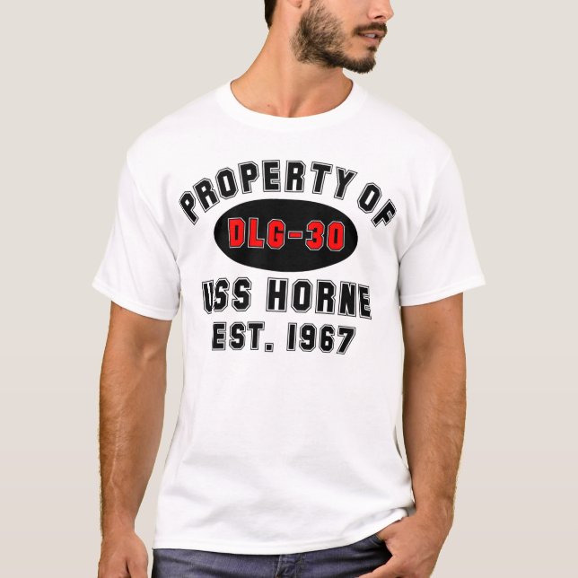 T-shirt USS Horne DLG-30 (Devant)