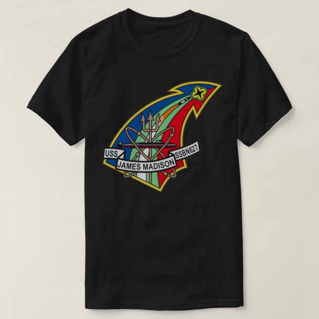 T-shirt USS James Madison SSBN627 (Design devant)
