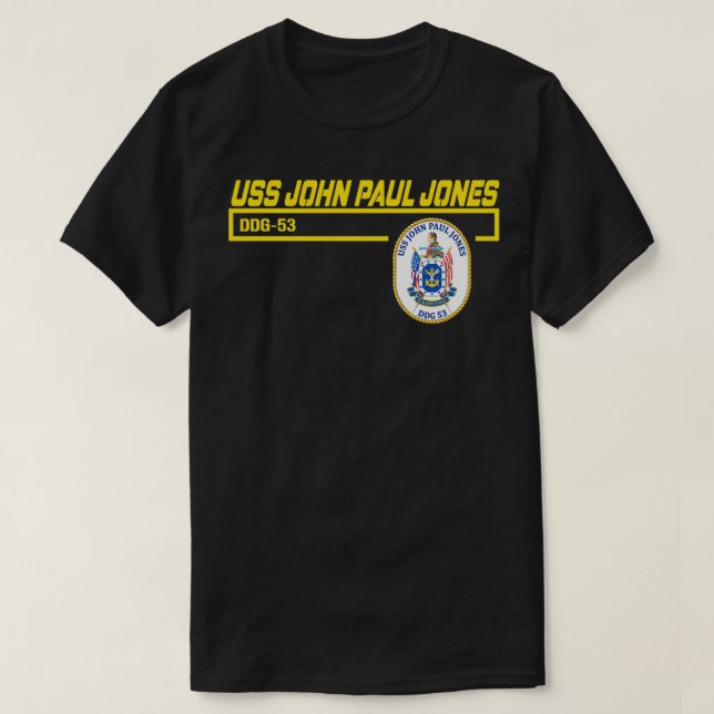 T-shirt USS John Paul Jones DDG53 (Design devant)