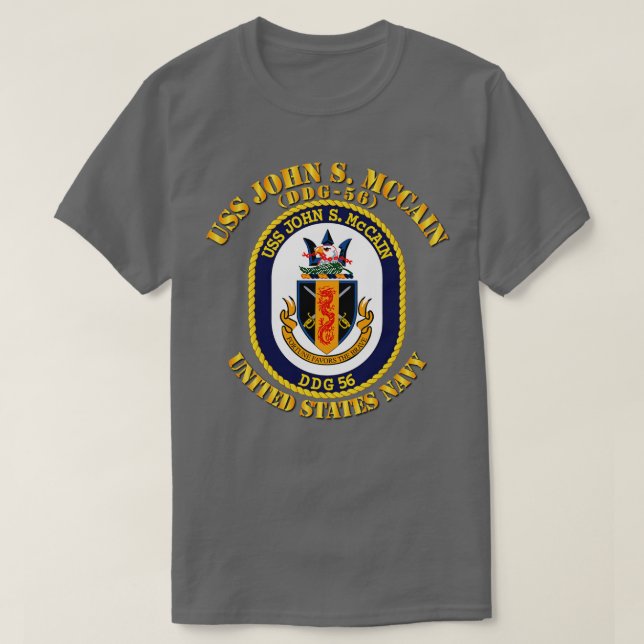T-shirt USS John S McCain DDG56 (Design devant)
