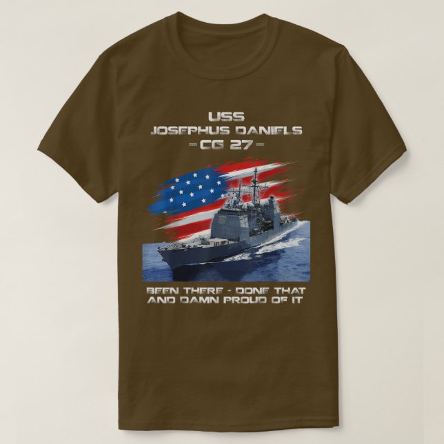 T-shirt USS Josephus Daniels CG27 Classe Cruiser American  (Design devant)