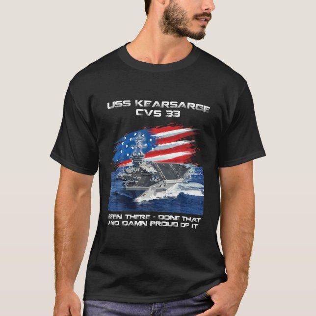 T-shirt USS Kearsarge CVS-33 porte-avions Vétérinaire USA (Devant)