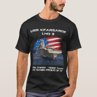 T-shirt USS Kearsarge LHD-3 Attaque amphibie navire Vetera
