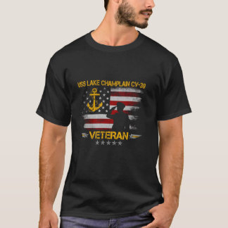 T-shirt USS Lake Champlain CV 39 Avion Transporteur Vétéri