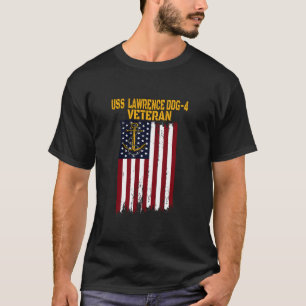 T-shirt USS Lawrence DDG 4 Destructeur Jour des anciens co