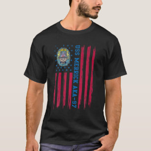 T-shirt USS Merrick AKA-97 Navire de fret amphibie C Vét