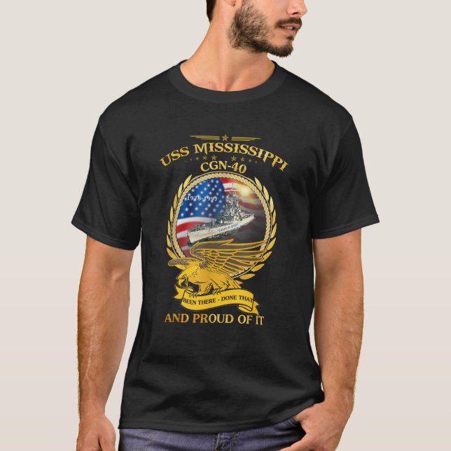 T-shirt USS Mississippi CGN 40 1978 1997 (Devant)