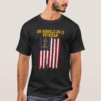 T-shirt USS Nashville LPD 13 Amarrages de transport Ve