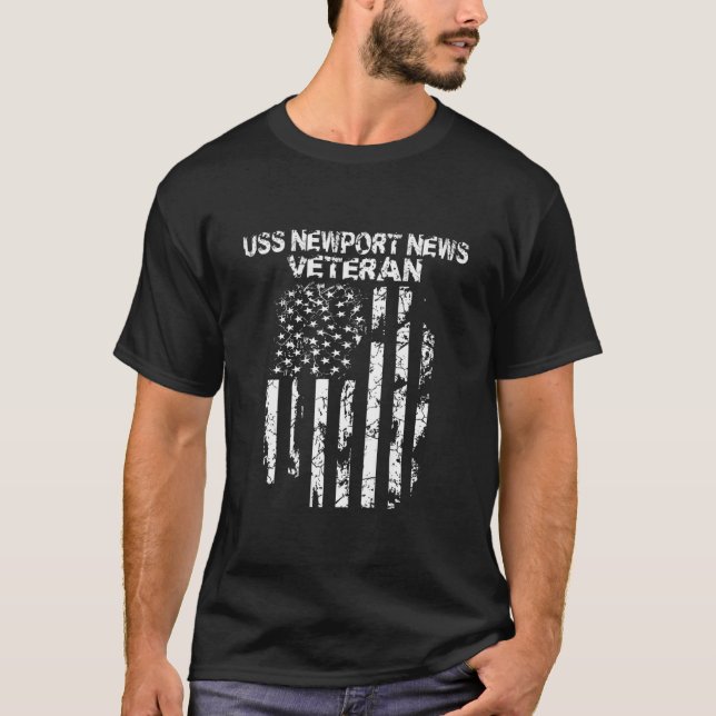 T-shirt USS Newport Nouveau vétéran (Devant)