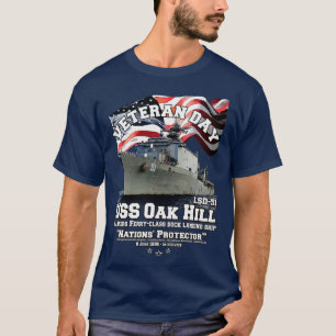 T-shirt USS Oak Hill LSD51 navires de débarquement anciens