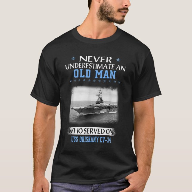 T-shirt USS Oriskany CV34 Jour des pères de la Fête des an (Devant)