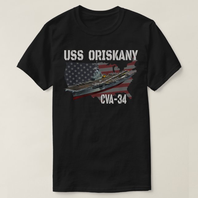 T-shirt USS Oriskany CVA-34 Jour des anciens combattants d (Design devant)