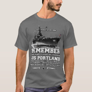 T-shirt USS Portland CLCA33 croiseur lourd
