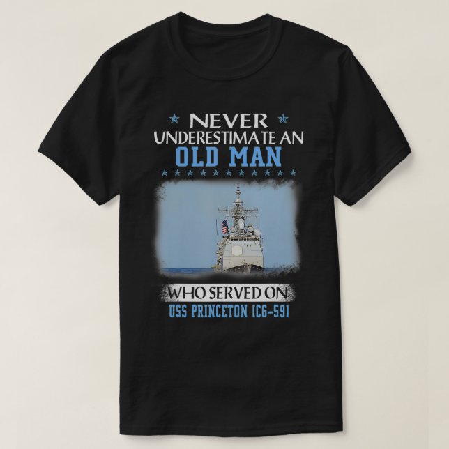 T-shirt USS Princeton CG59 Ticondéroga Classe Cruiser Fath (Design devant)