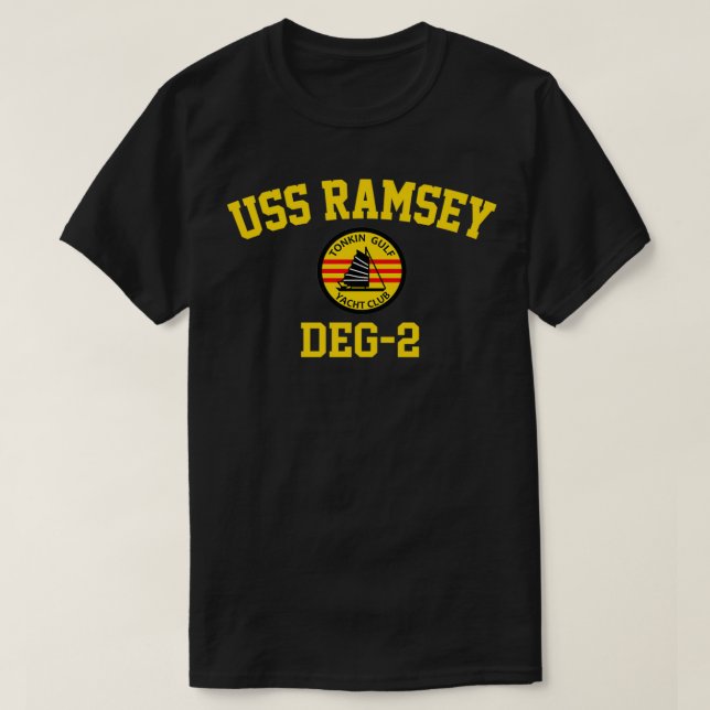 T-shirt USS Ramsey DEG2 Tonkin Gulf Yacht Club  (Design devant)