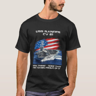 T-shirt USS Ranger CV 61 Avion Transporteur Vétérinaire US